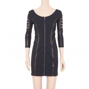 New Saks Fifth Avenue Payne Athletic Archetype dominatrix bodycon cutout dress